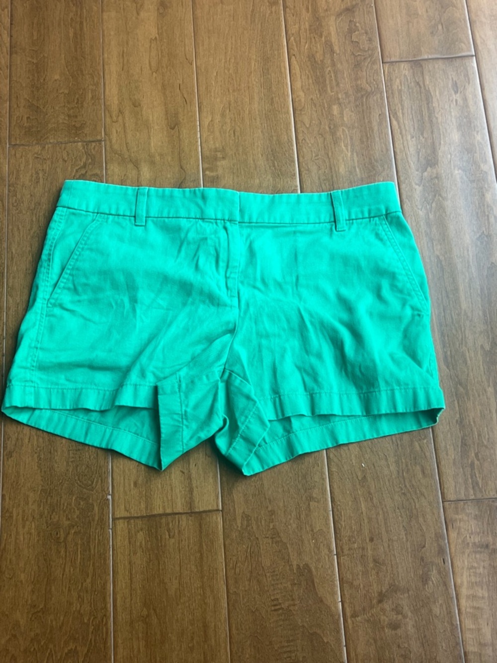 J. Crew Women's Kelly Green Casual Chino 3.5” Shorts